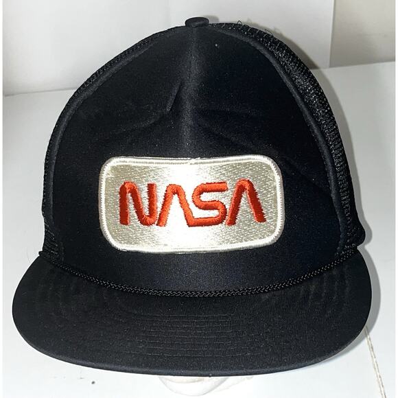 NASA Vtg Adult SnapBack Hat Navy Blue Nissin - Picture 4 of 7